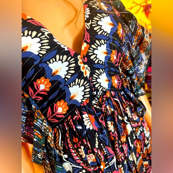 FOREVER 21 Floral Boho Dress Sz M - NWT - Picture 3 of 11